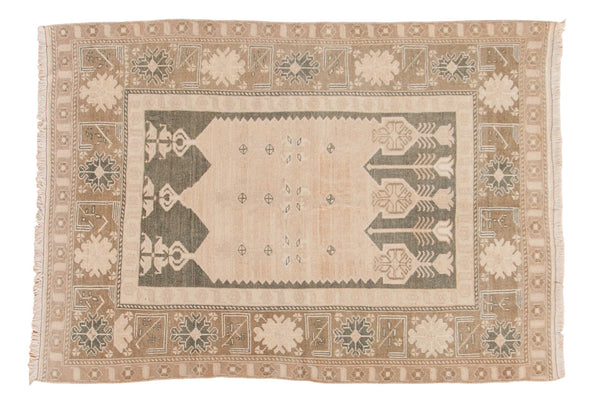 4x5.5 Vintage Distressed Oushak Rug // ONH Item 6870