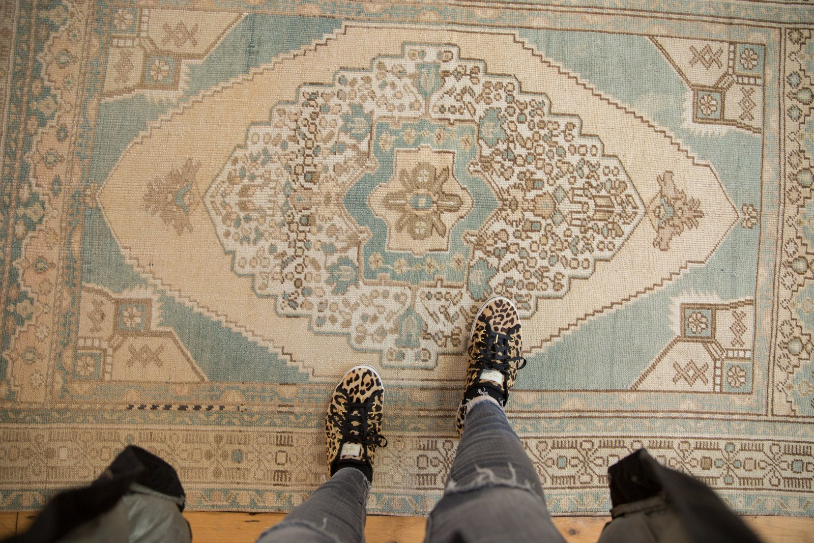 3.5x6 Vintage Distressed Oushak Rug // ONH Item 6871 Image 1