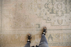 Vintage Distressed Oushak Carpet / ONH item 6872 Image 1