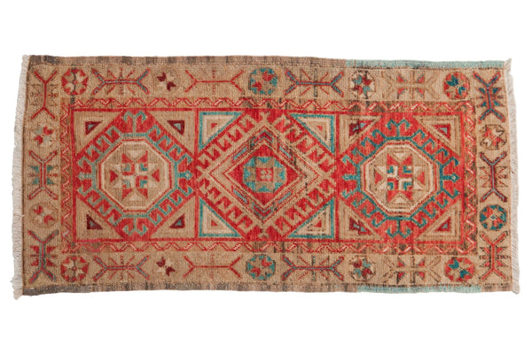 2x4.5 Vintage Distressed Oushak Rug Runner // ONH Item 6880