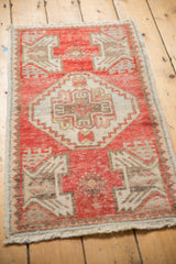 1.5x3 Vintage Distressed Oushak Rug Mat // ONH Item 6887 Image 3