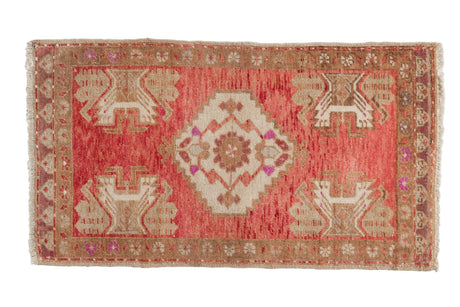 1.5x3 Vintage Distressed Oushak Rug Mat // ONH Item 6889