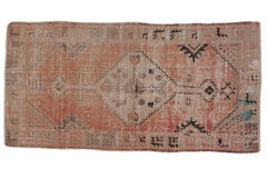 2.5x5 Vintage Distressed Oushak Rug Runner // ONH Item 6903