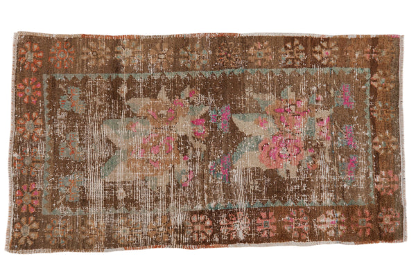 2.5x4.5 Vintage Distressed Oushak Rug // ONH Item 6906