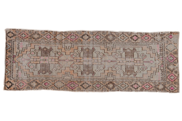 2.5x7.5 Vintage Distressed Oushak Rug Runner // ONH Item 6907