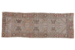 2.5x7.5 Vintage Distressed Oushak Rug Runner // ONH Item 6907