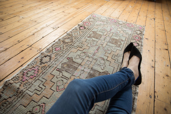 2.5x7.5 Vintage Distressed Oushak Rug Runner // ONH Item 6907 Image 1