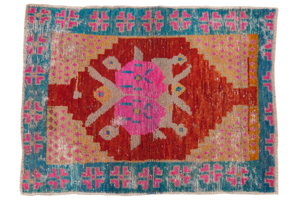 Vintage Distressed Oushak Rug / ONH item 6911