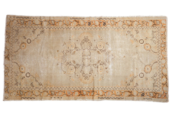 Vintage Distressed Oushak Rug Runner / ONH item 6913clear