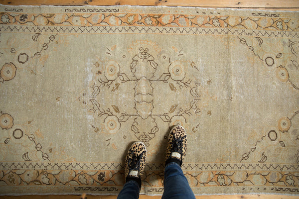 Vintage Distressed Oushak Rug Runner / ONH item 6913 Image 1