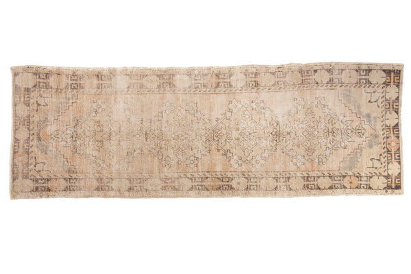 Vintage Distressed Oushak Rug Runner / ONH item 6914clear