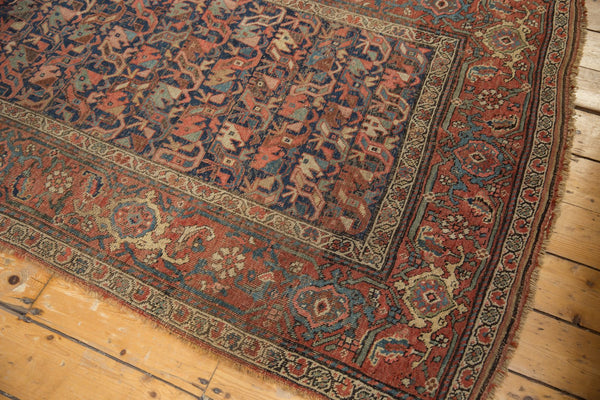 4.5x10.5 Antique Kurdish Bijar Rug Runner // ONH Item 6926 Image 10