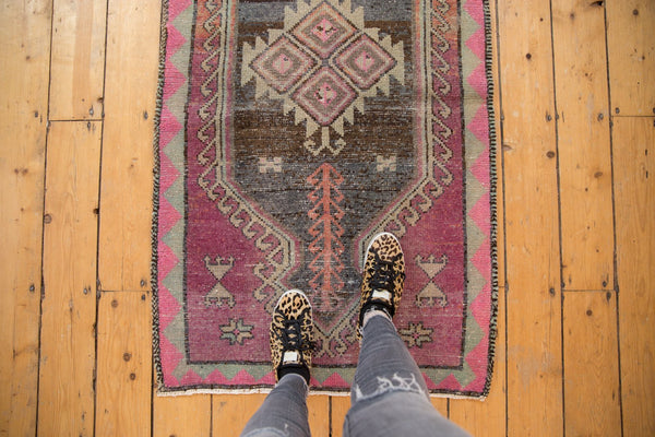 2.5x4.5 Vintage Distressed Oushak Rug // ONH Item 6939 Image 1