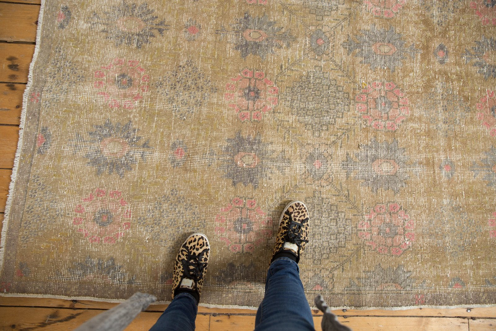 4.5x7.5 Vintage Distressed Oushak Rug // ONH Item 6942 Image 1