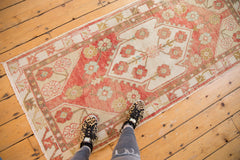 Vintage Distressed Oushak Rug Runner / ONH item 6948 Image 1