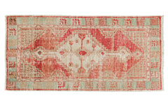 Vintage Distressed Oushak Rug Runner / ONH item 6951