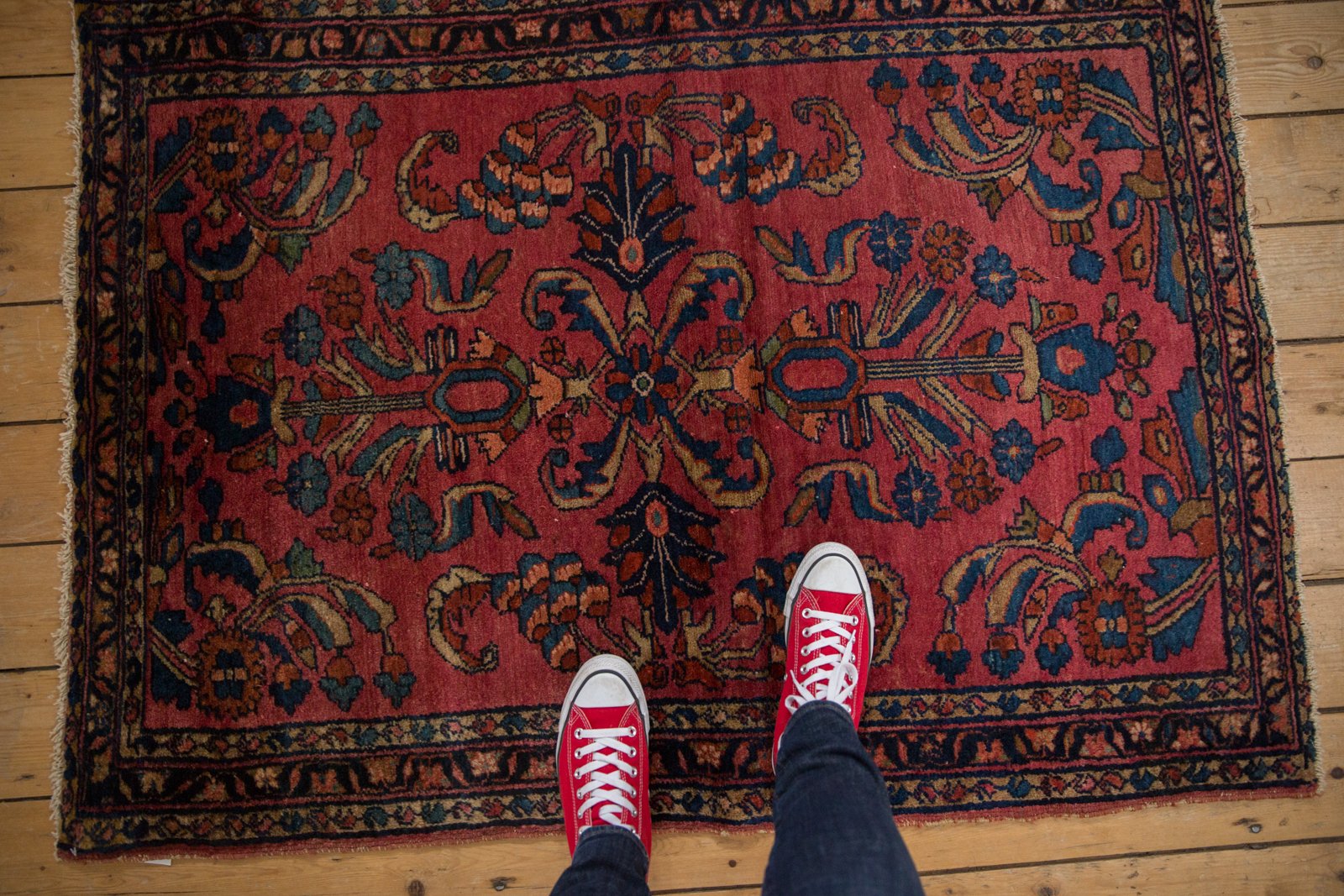 3.5x4.5 Vintage Lilihan Square Rug // ONH Item 6964 Image 1