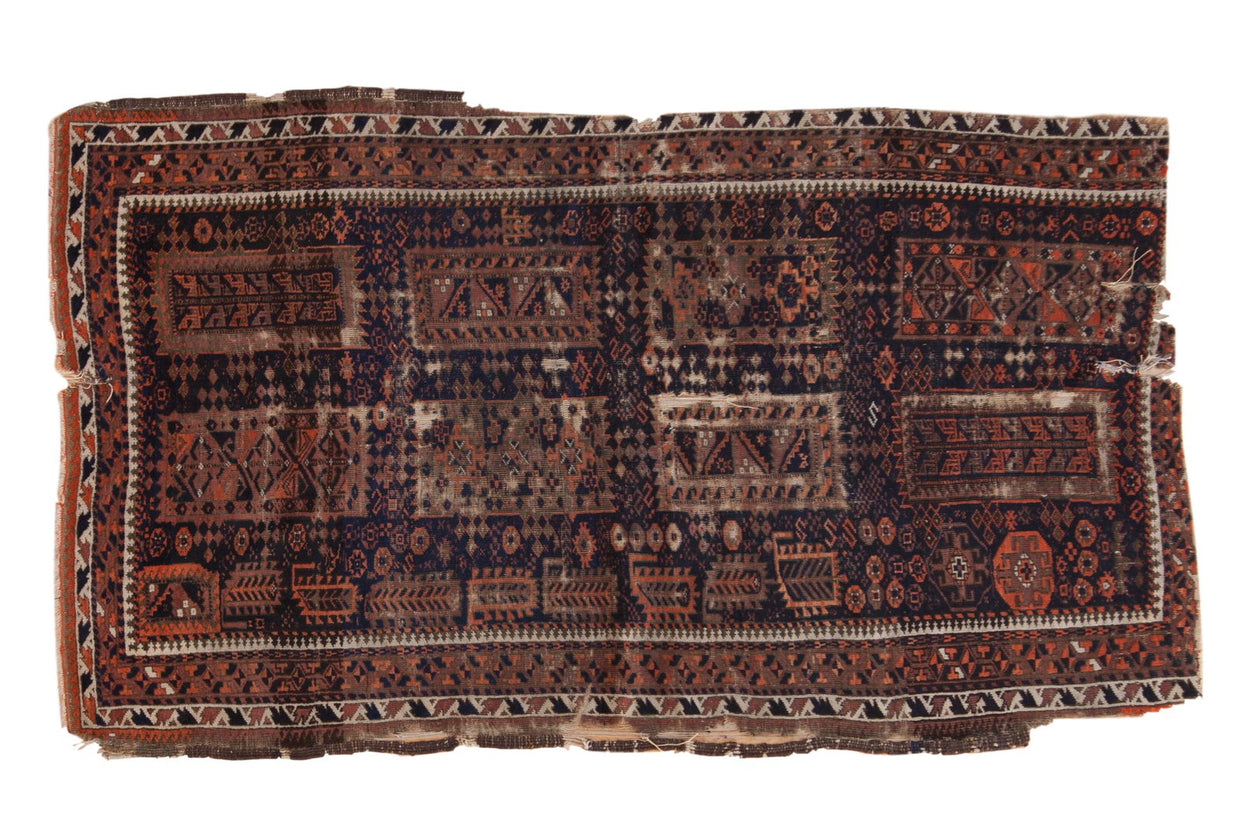 Antique Fragment Belouch Rug / ONH item 6966