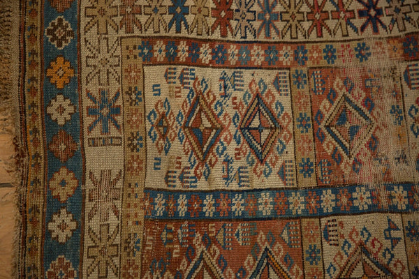 3.5x4.5 Antique Caucasian Square Rug // ONH Item 6967 Image 8