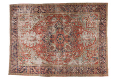 8.5x11.5 Antique Heriz Carpet // ONH Item 6968
