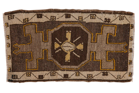 1.5x3 Vintage Distressed Oushak Rug Mat // ONH Item 6973