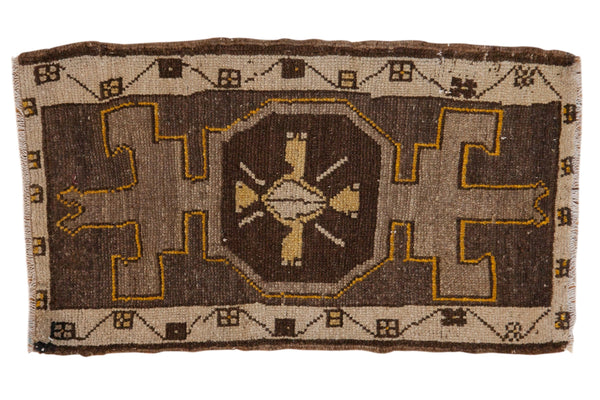 1.5x3 Vintage Distressed Oushak Rug Mat // ONH Item 6973