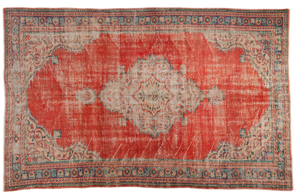 6x10 Vintage Distressed Oushak Carpet // ONH Item 6974