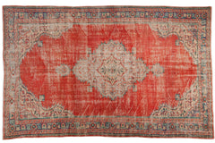 6x10 Vintage Distressed Oushak Carpet // ONH Item 6974