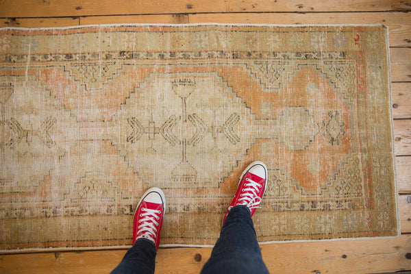 Vintage Distressed Oushak Rug Runner / ONH item 6975 Image 3