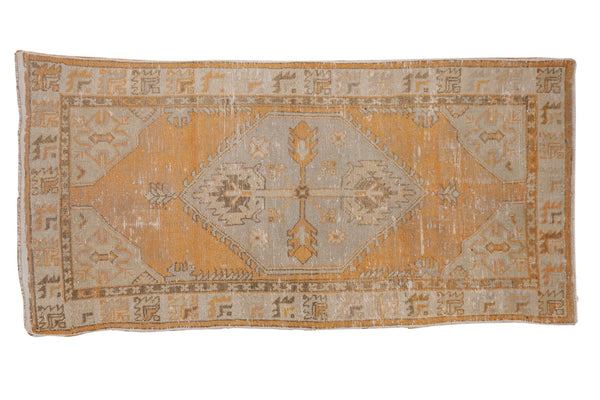 2.5x5 Vintage Distressed Oushak Rug Runner // ONH Item 6977