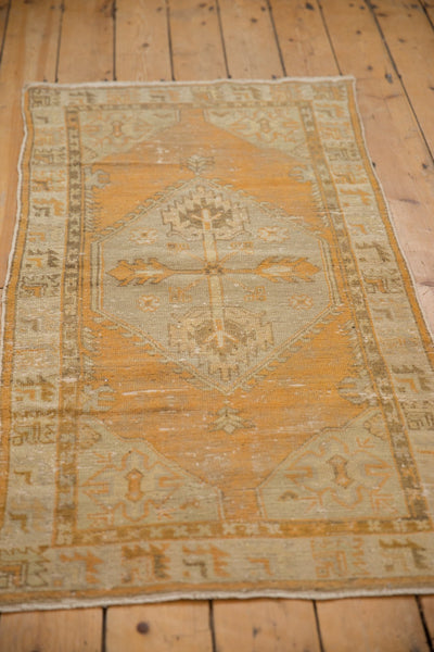 2.5x5 Vintage Distressed Oushak Rug Runner // ONH Item 6977 Image 2
