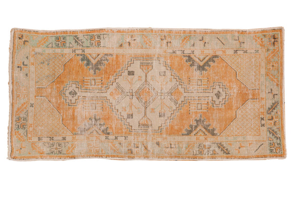 2.5x5.5 Vintage Distressed Oushak Rug Runner // ONH Item 6981