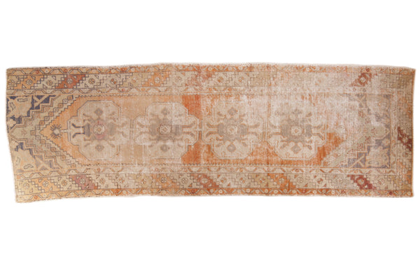3x9 Vintage Distressed Oushak Rug Runner // ONH Item 6982
