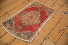 1.5x3 Vintage Distressed Oushak Rug Mat // ONH Item 6987 Image 2