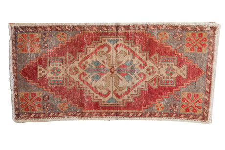 1.5x3.5 Vintage Distressed Oushak Rug Mat Runner // ONH Item 6988