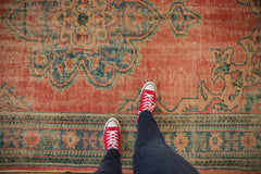 Vintage Distressed Oushak Carpet / ONH item 6992 Image 1