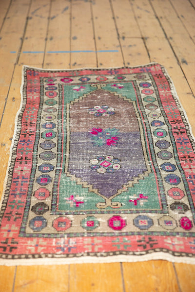 2.5x5 Vintage Distressed Oushak Rug Runner // ONH Item 6996 Image 2