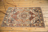 Angled perspective of a collector Haji Jalili Tabriz rug showcasing its intricate floral medallion.