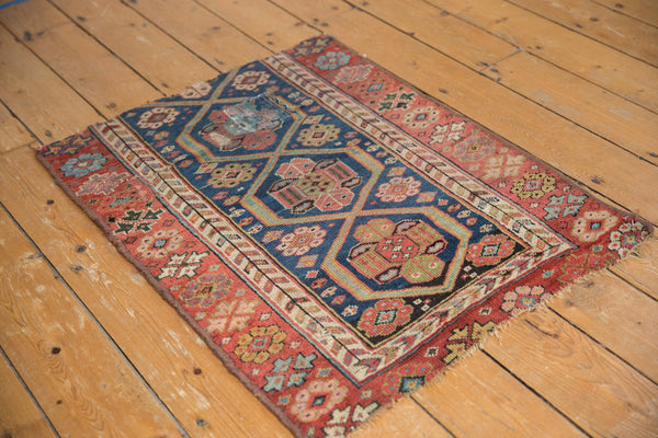 2.5x3 Antique Fragment Kurdish Square Rug // ONH Item 7002 Image 5