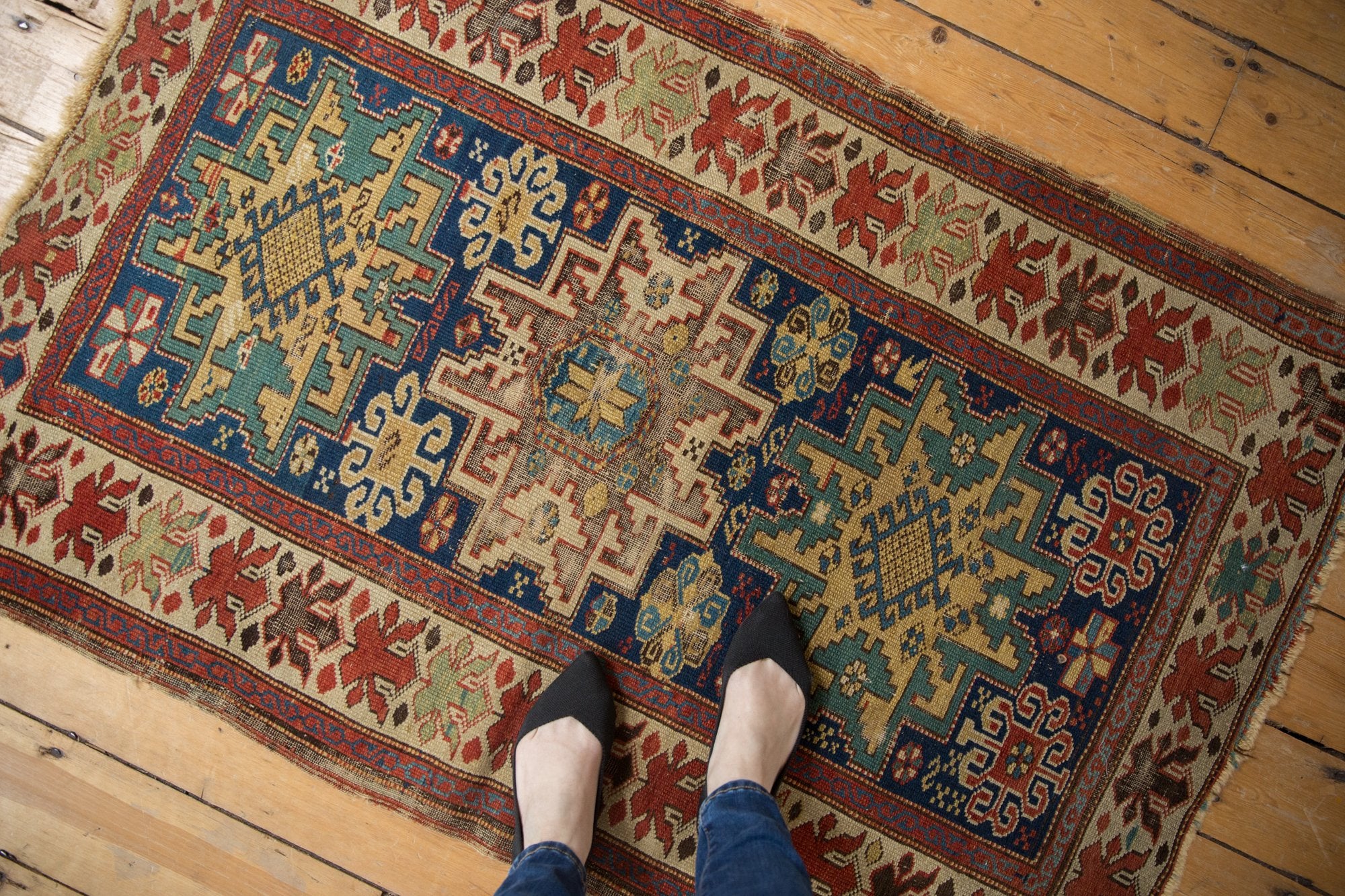 3x5 Antique Caucasian Rug // ONH Item 7007 Image 1