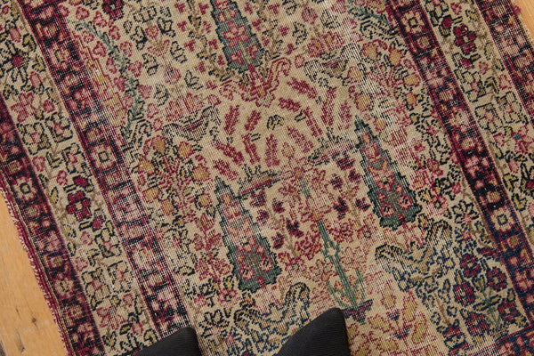 2x2 Antique Kerman Square Rug Mat // ONH Item 7009 Image 1