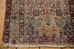 2x2 Antique Kerman Square Rug Mat // ONH Item 7009 Image 4