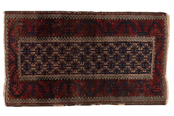 2.5x4.5 Vintage Belouch Rug // ONH Item 7011