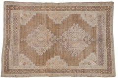 5.5x8.5 Vintage Distressed Oushak Carpet // ONH Item 7016