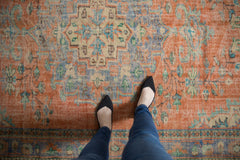 6x9.5 Vintage Distressed Oushak Carpet // ONH Item 7017 Image 1