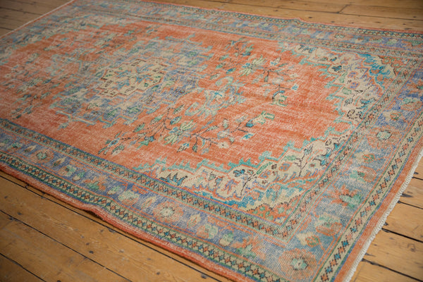 6x9.5 Vintage Distressed Oushak Carpet // ONH Item 7017 Image 2