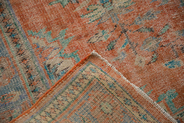 6x9.5 Vintage Distressed Oushak Carpet // ONH Item 7017 Image 11