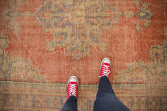 6.5x9 Vintage Distressed Oushak Carpet // ONH Item 7021 Image 1