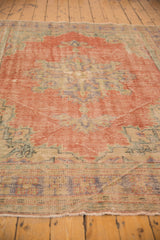 6.5x9 Vintage Distressed Oushak Carpet // ONH Item 7021 Image 8