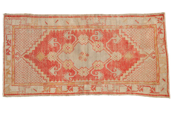 2.5x5 Vintage Distressed Oushak Rug Runner // ONH Item 7027